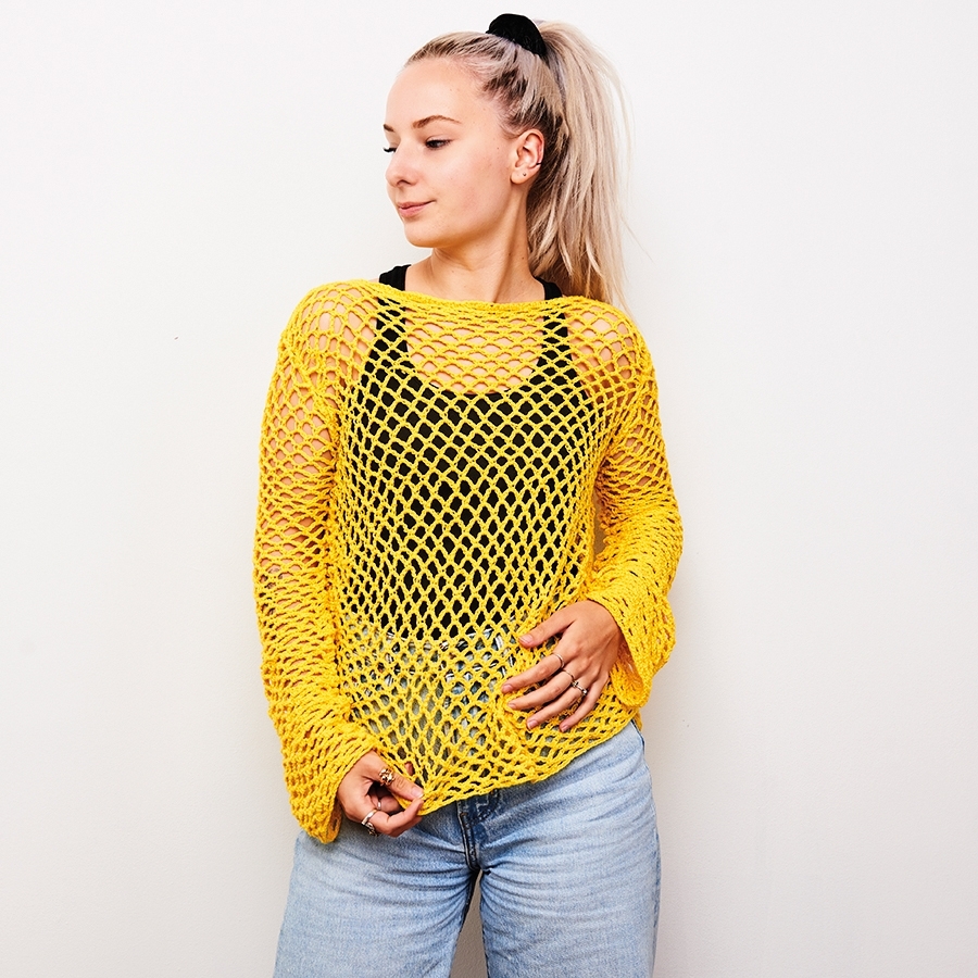 Pull Lidia Kit De Crochet D Butant En Laine Petit Bambou