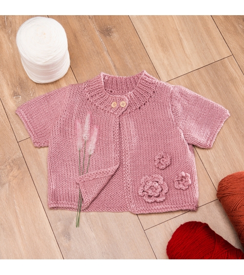 Pull Lidia  Kit de Crochet Débutant en laine Petit Bambou